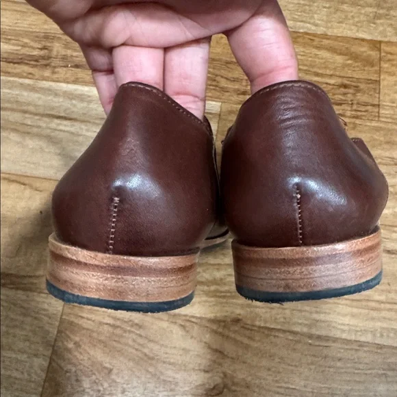 patina Brown Leather Loafers - Picture 5 of 6